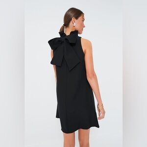 Tuckernuck Blythe Ruffle Collar Mini Dress in Black Size M